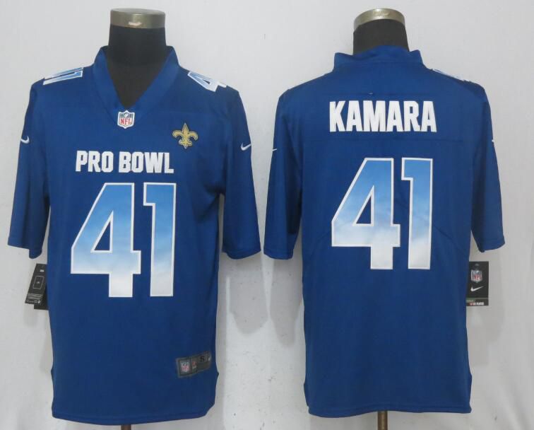 Men New Orleans Saints #41 Kamara Blue New Nike Royal 2018 Pro Bowl Limited NFL Jerseys->los angeles chargers->NFL Jersey